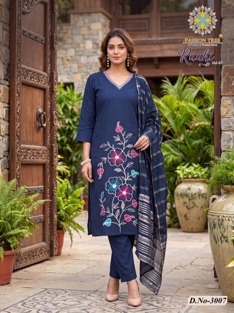 Passion tree raahi vol-3 daily wear silk kurtis wholesale